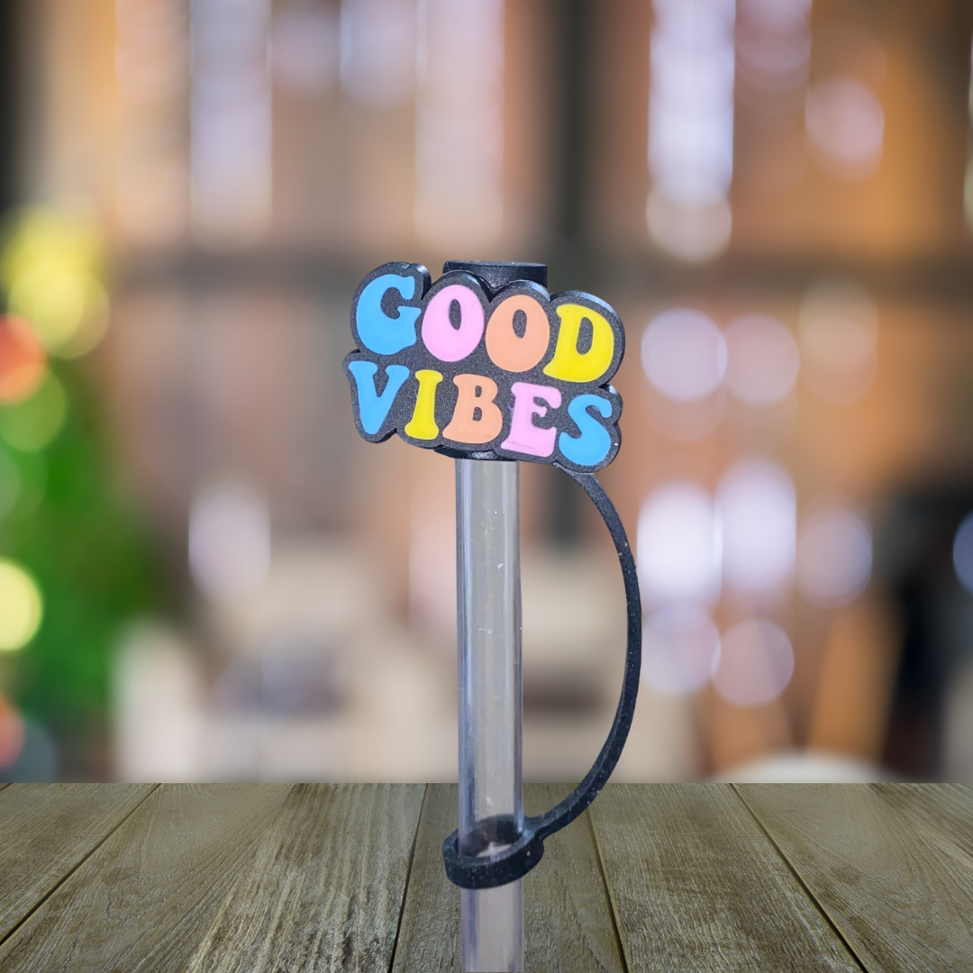 Good Vibes Straw Topper