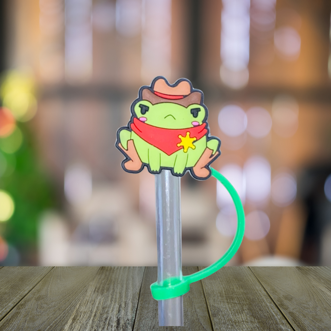 Sheriff Froggie Straw Topper