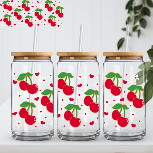 Concha Cherries Glass Cup