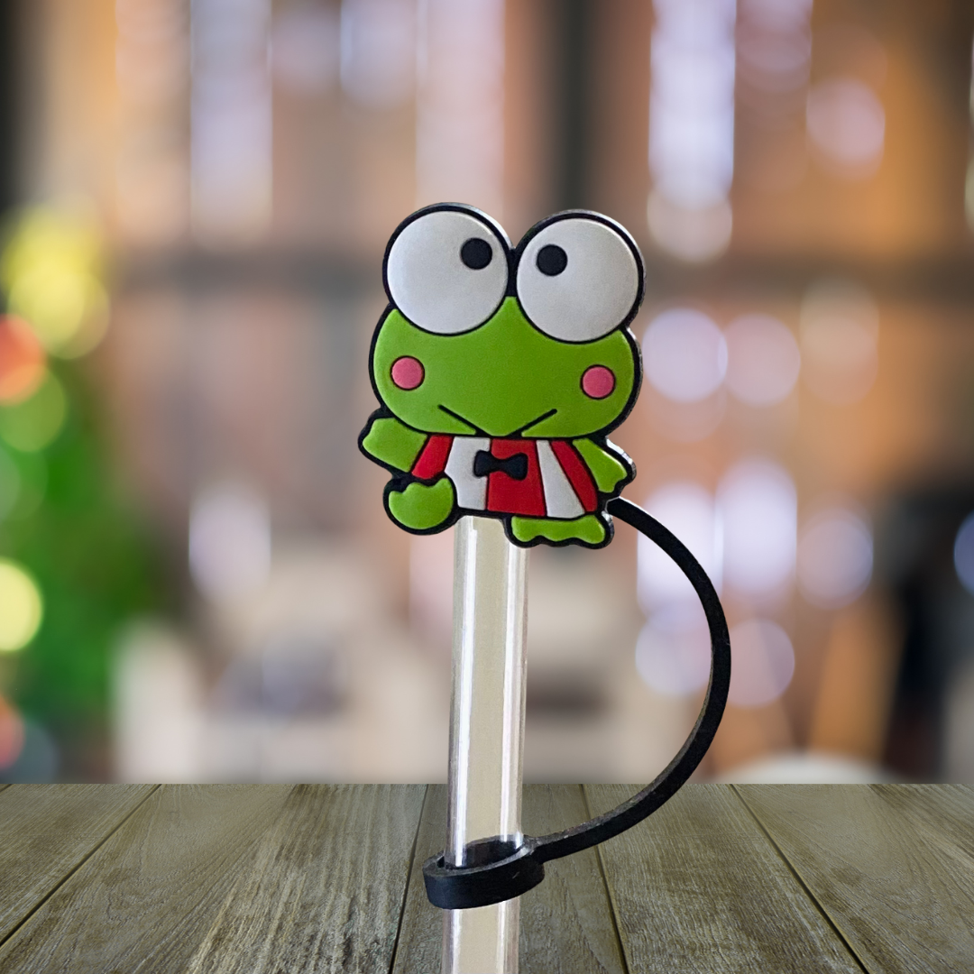 Big Eye Froggie Straw Topper