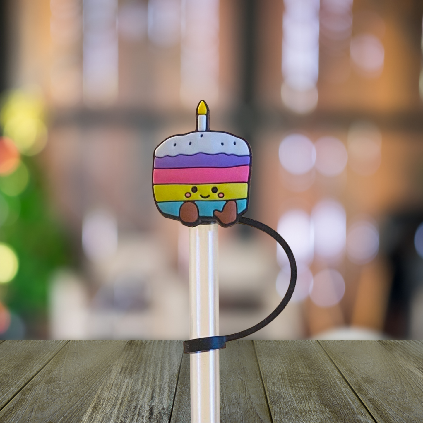 Birthday Cake Straw Topper