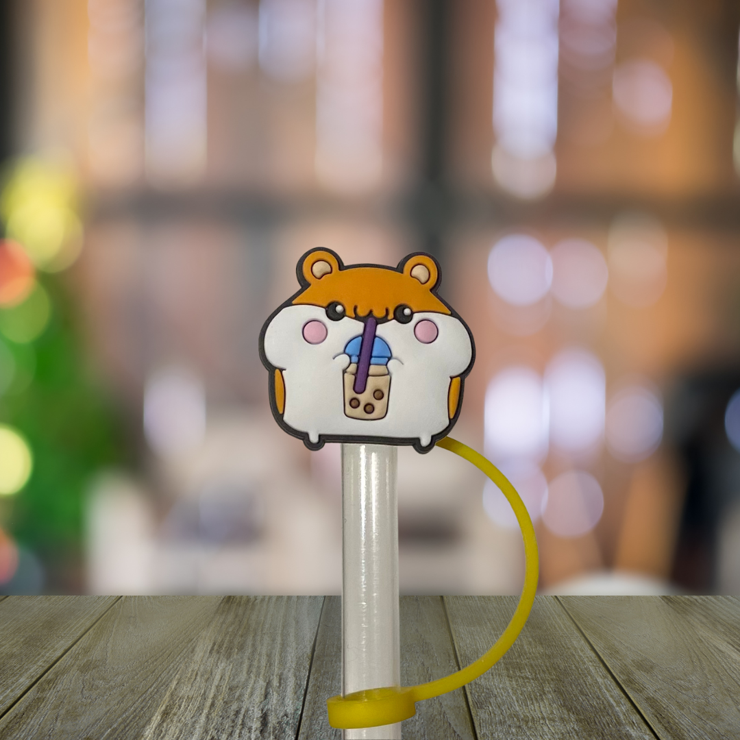 Boba Hamster Straw Topper