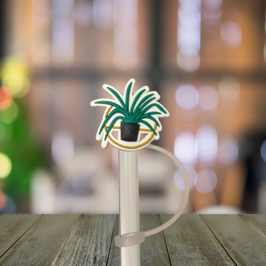 Spider Plant Straw Topper