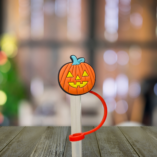 Jack O Lantern Straw Topper