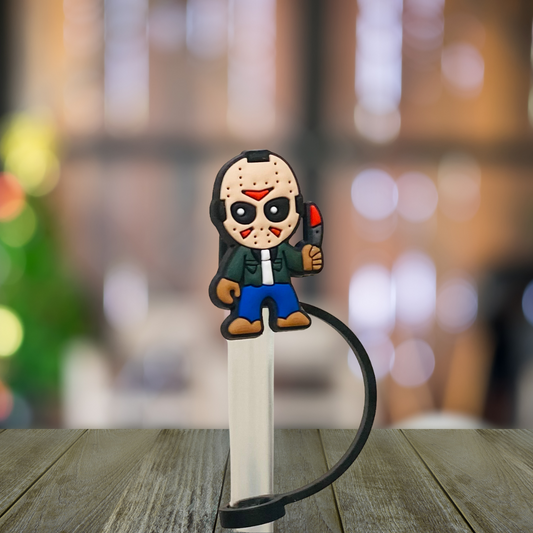 Mask Guy Straw Topper