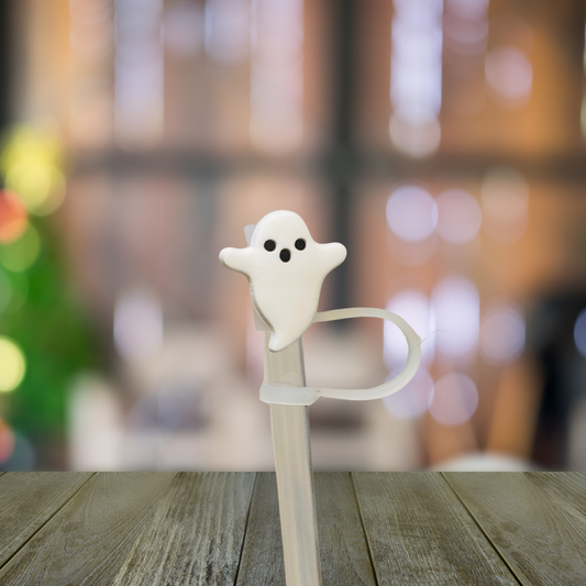 Ghost Straw Topper