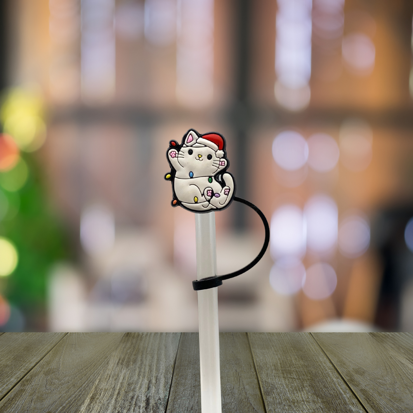 Kitty Lights Straw Topper