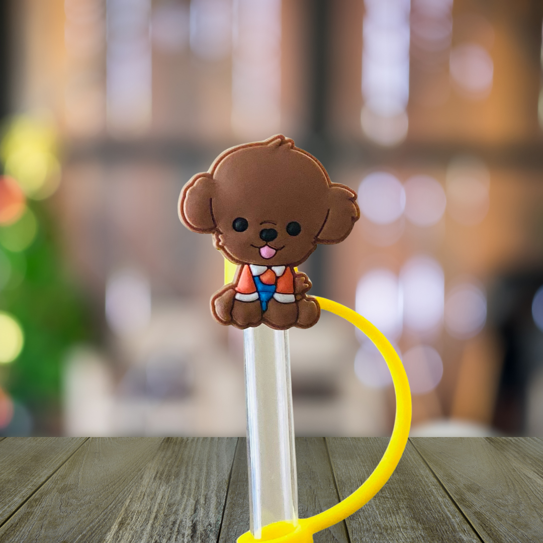 Brown Bear Puppy Straw Topper