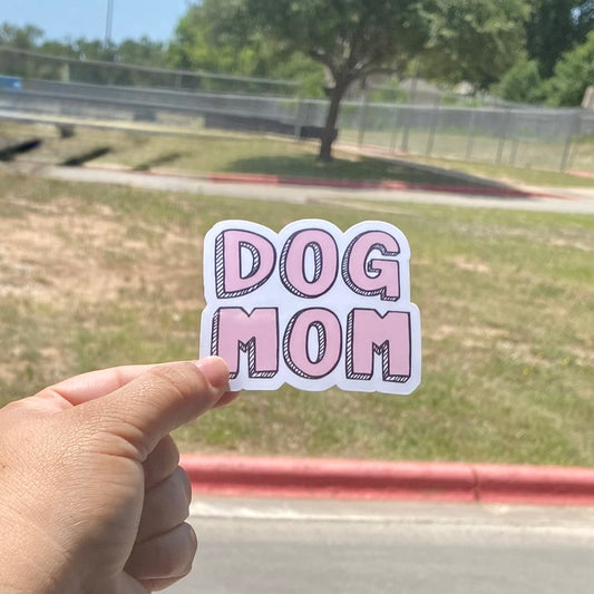 DOG MOM 3" Dog Sticker
