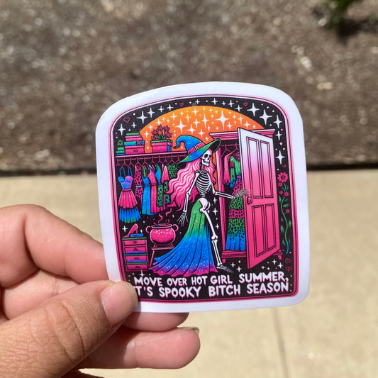 Spooky Bitch Season 3" Fun Sticker