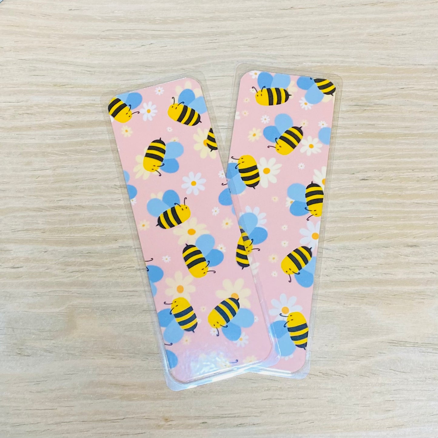 Happy Bees Laminated Bookmark