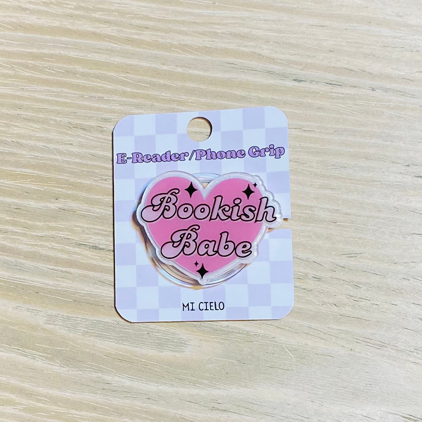 Bookish Babe E-Reader, Phone Grip for all Devices - Magnetic or Adhesive