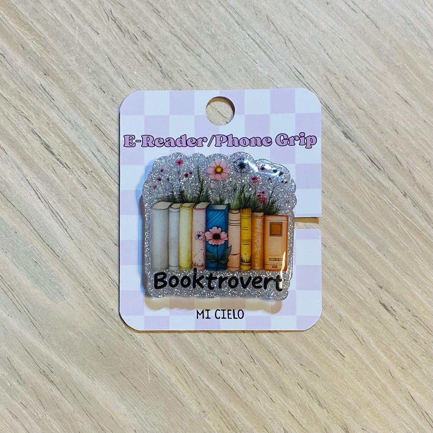 Booktrovert Books E-Reader, Phone Grip for all Devices - Magnetic or Adhesive