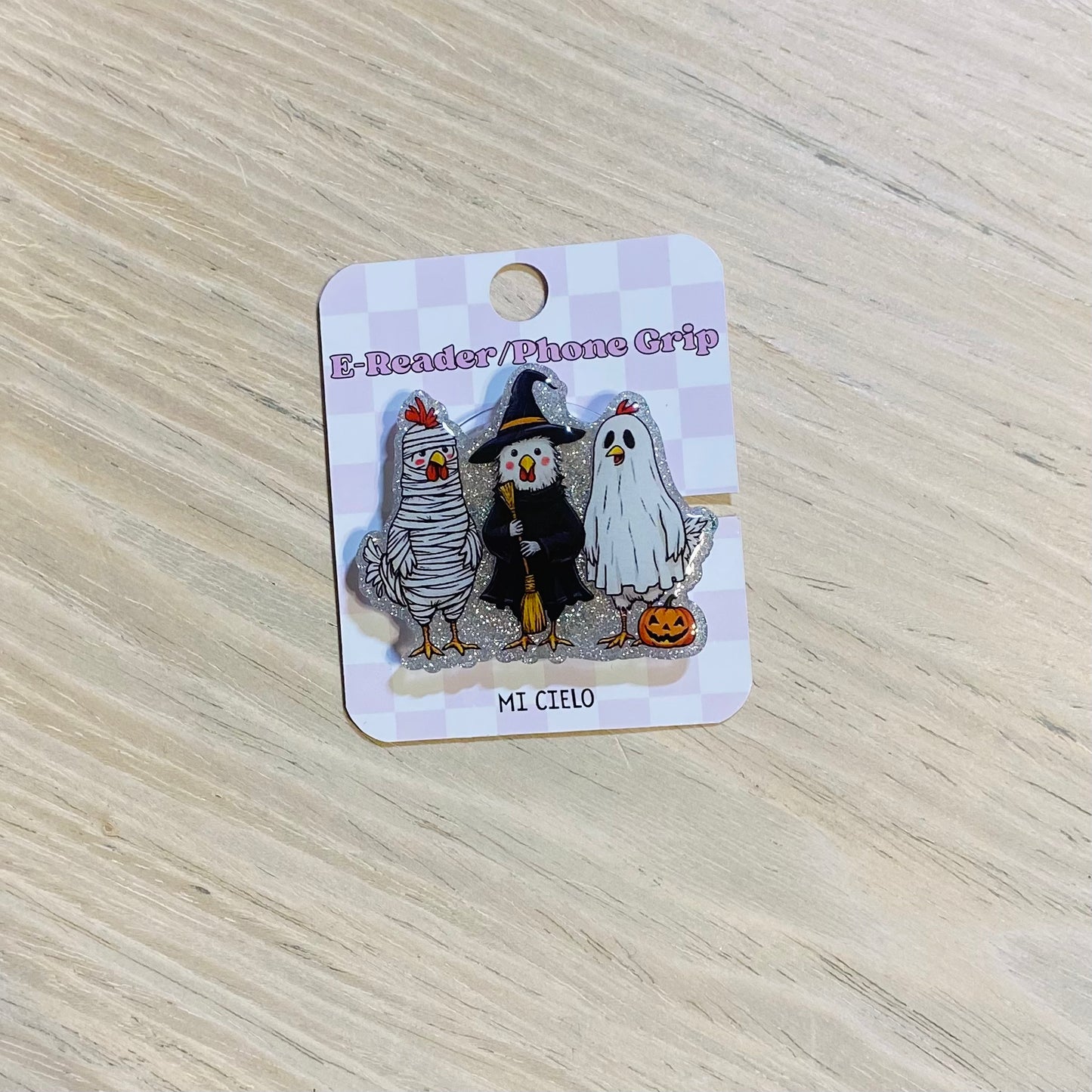 Halloween Chickens E-Reader, Phone Grip for all Devices - Magnetic or Adhesive