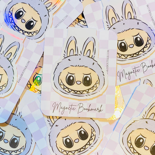 Cute Monster Holographic Magnetic Bookmark