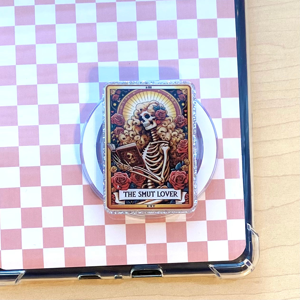 The SMUT Lover Tarot Card E-Reader, Phone Grip for all Devices - Magnetic or Adhesive