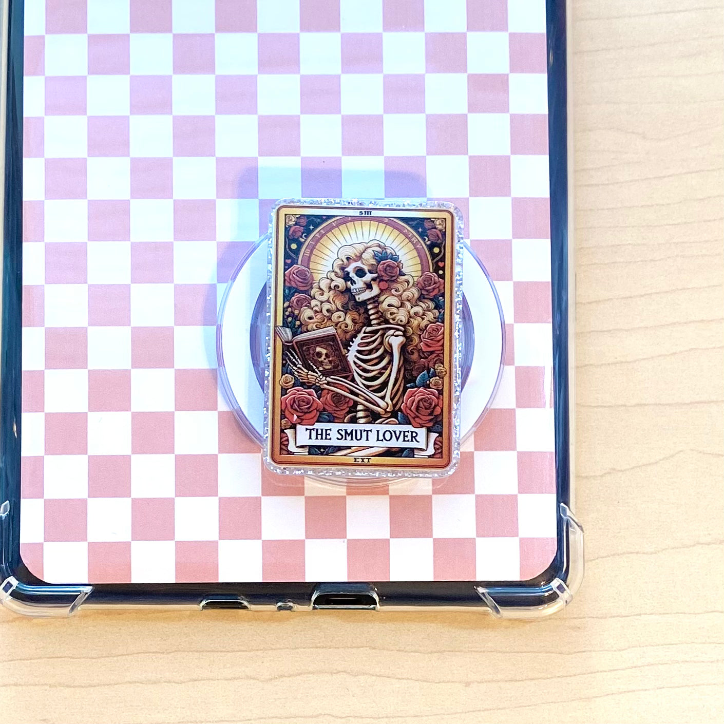 The SMUT Lover Tarot Card E-Reader, Phone Grip for all Devices - Magnetic or Adhesive