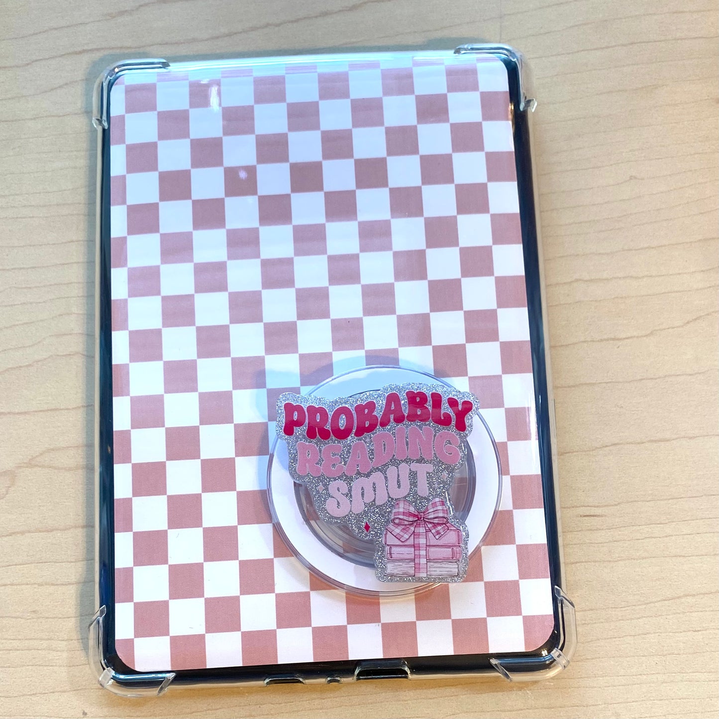 Probably Reading SMUT E-Reader, Phone Grip for all Devices - Magnetic or Adhesive