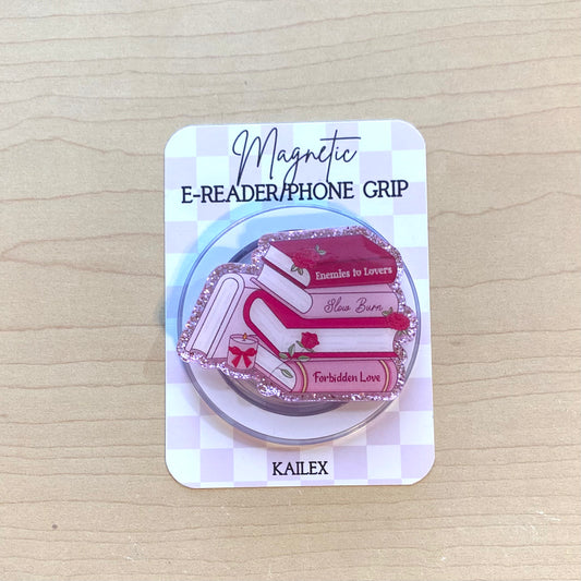 Enemies to Lovers Books E-Reader, Phone Grip for all Devices - Magnetic or Adhesive