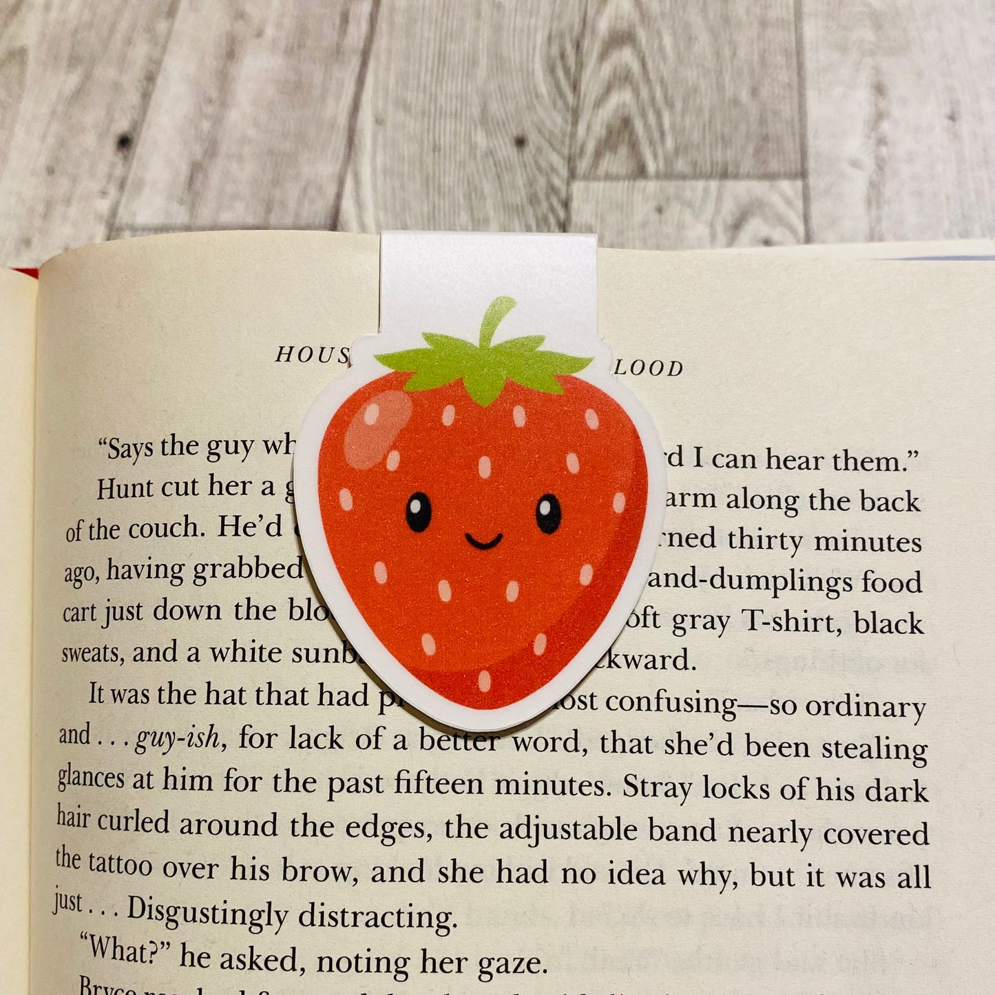 Strawberry Magnetic Bookmark