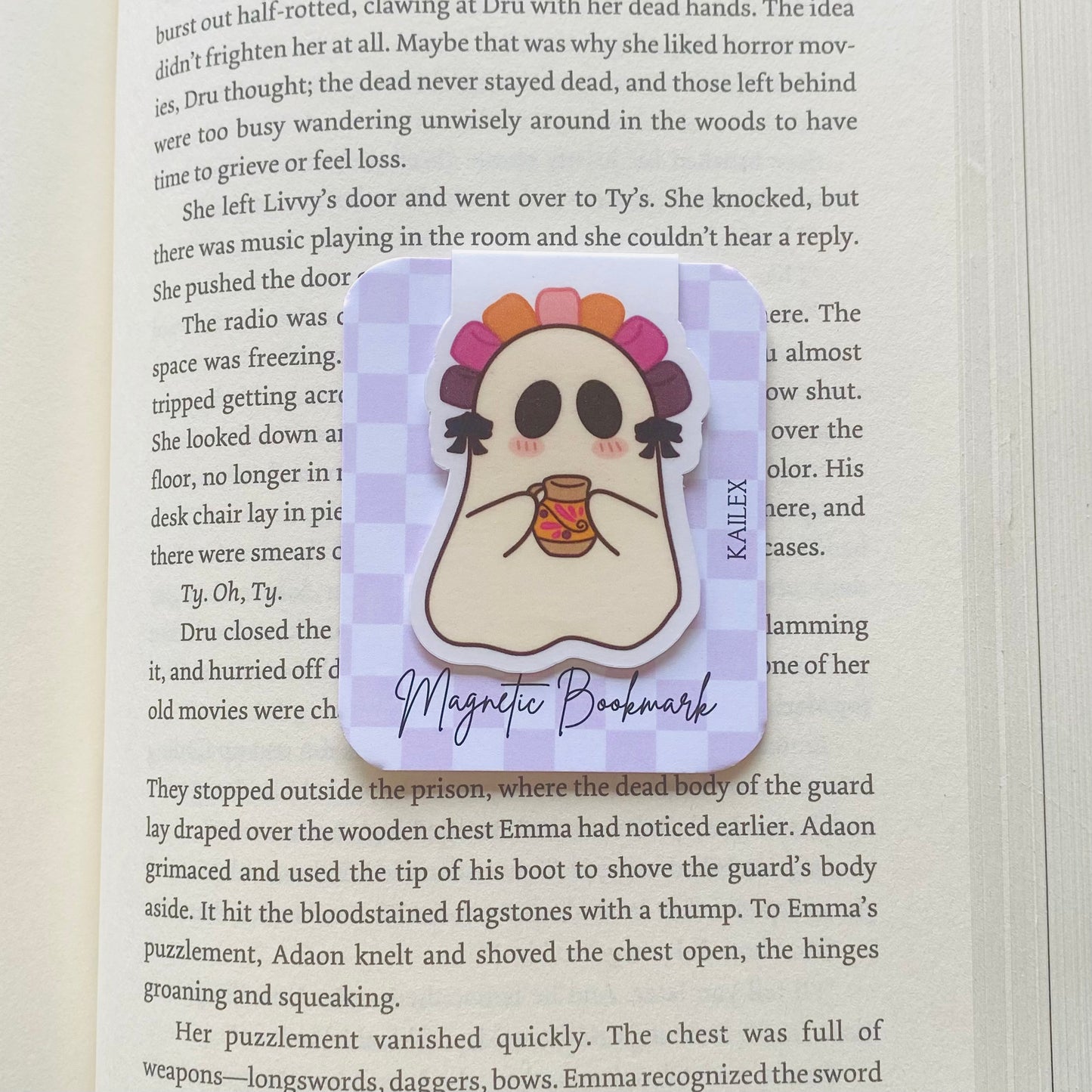 DOD ghost holding talavera Magnetic Bookmark