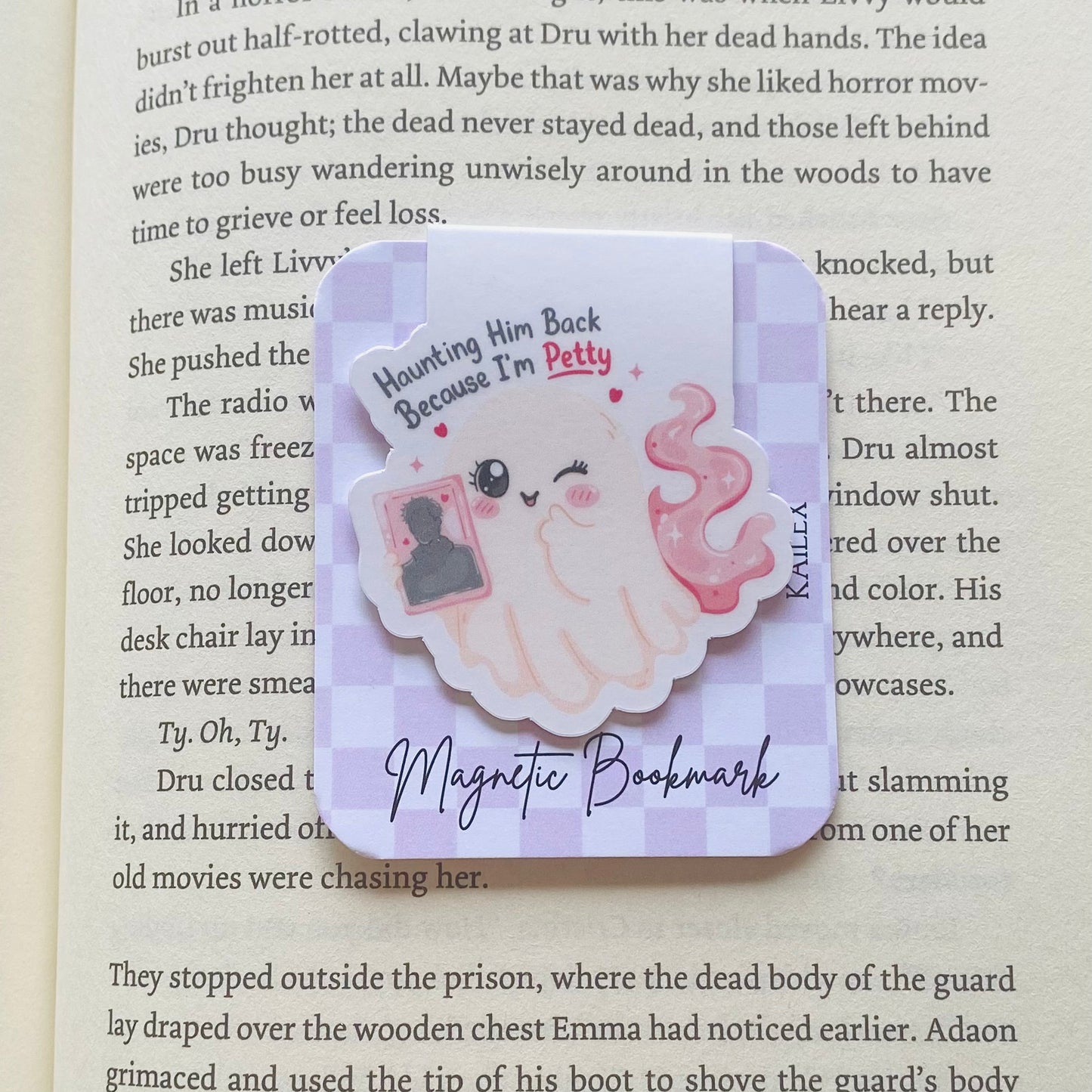 Haunting him back because i'm petty ghost Magnetic Bookmark