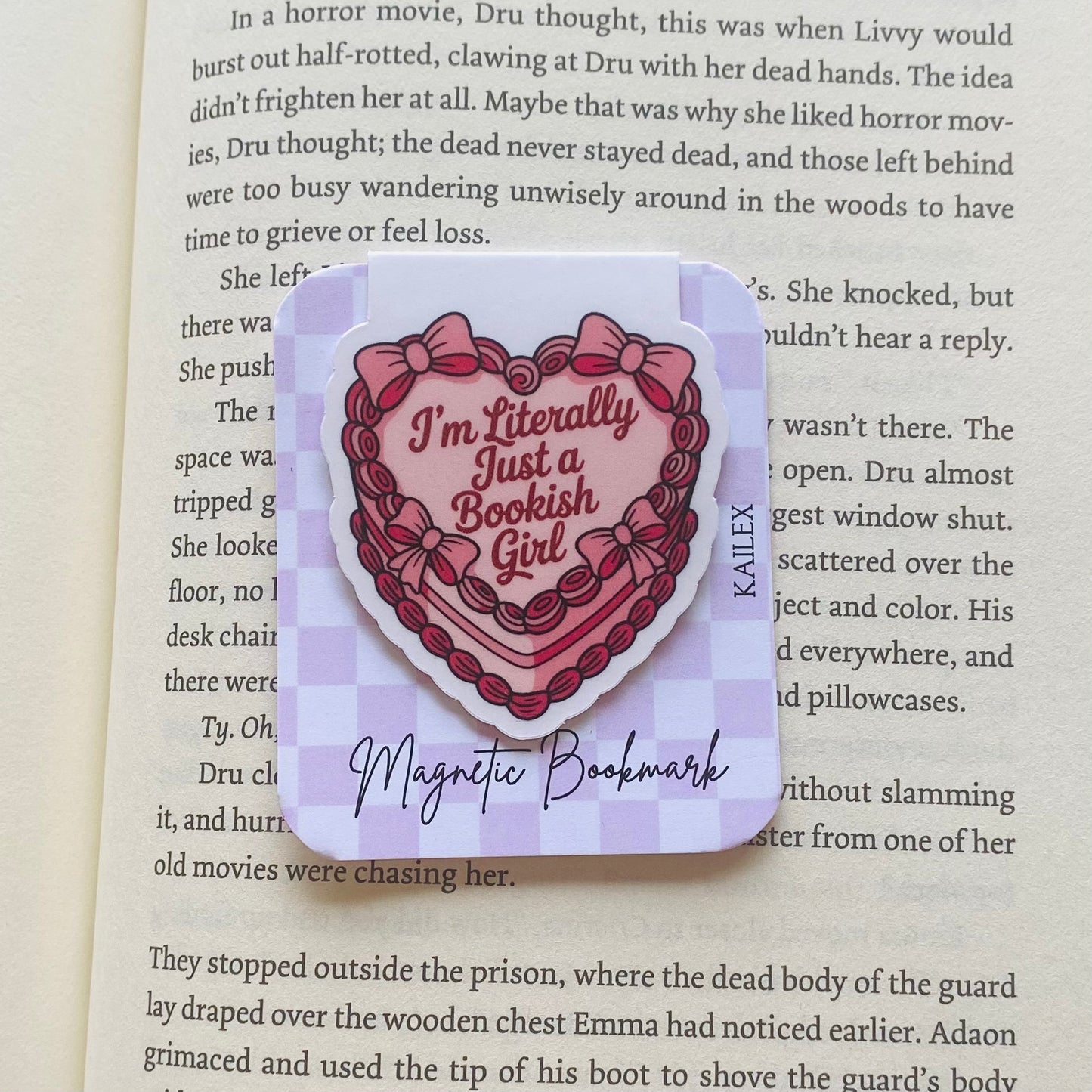 I'm literally just a bookish girl Magnetic Bookmark