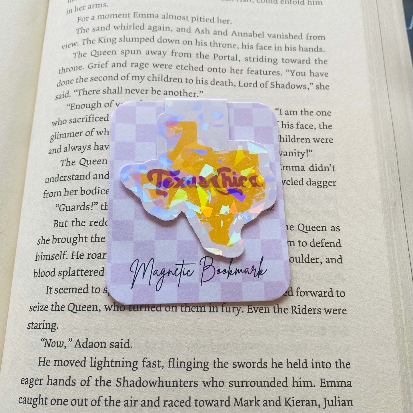 Holographic Texas Chica Magnetic Bookmark