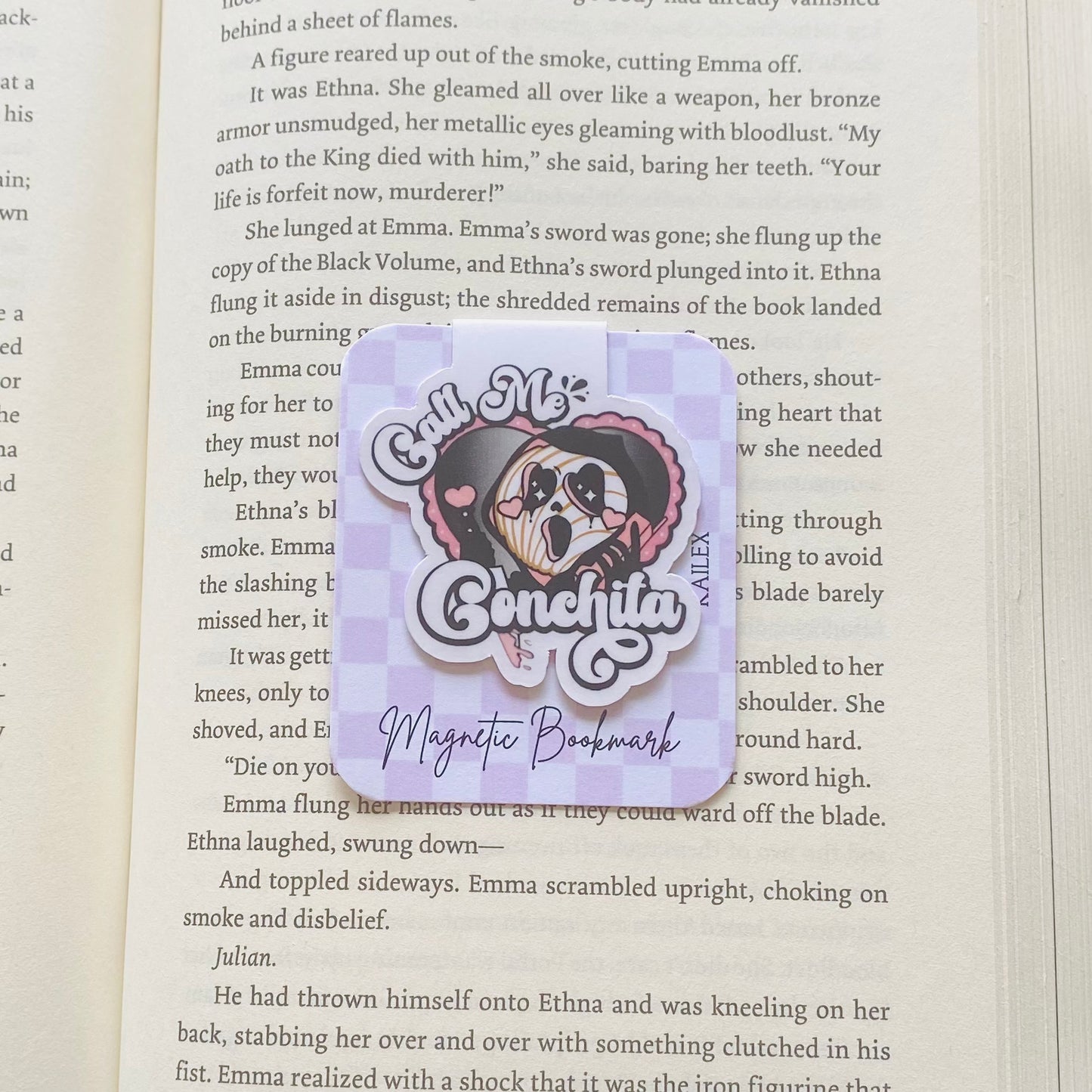 Call me Conchita heart concha Magnetic Bookmark