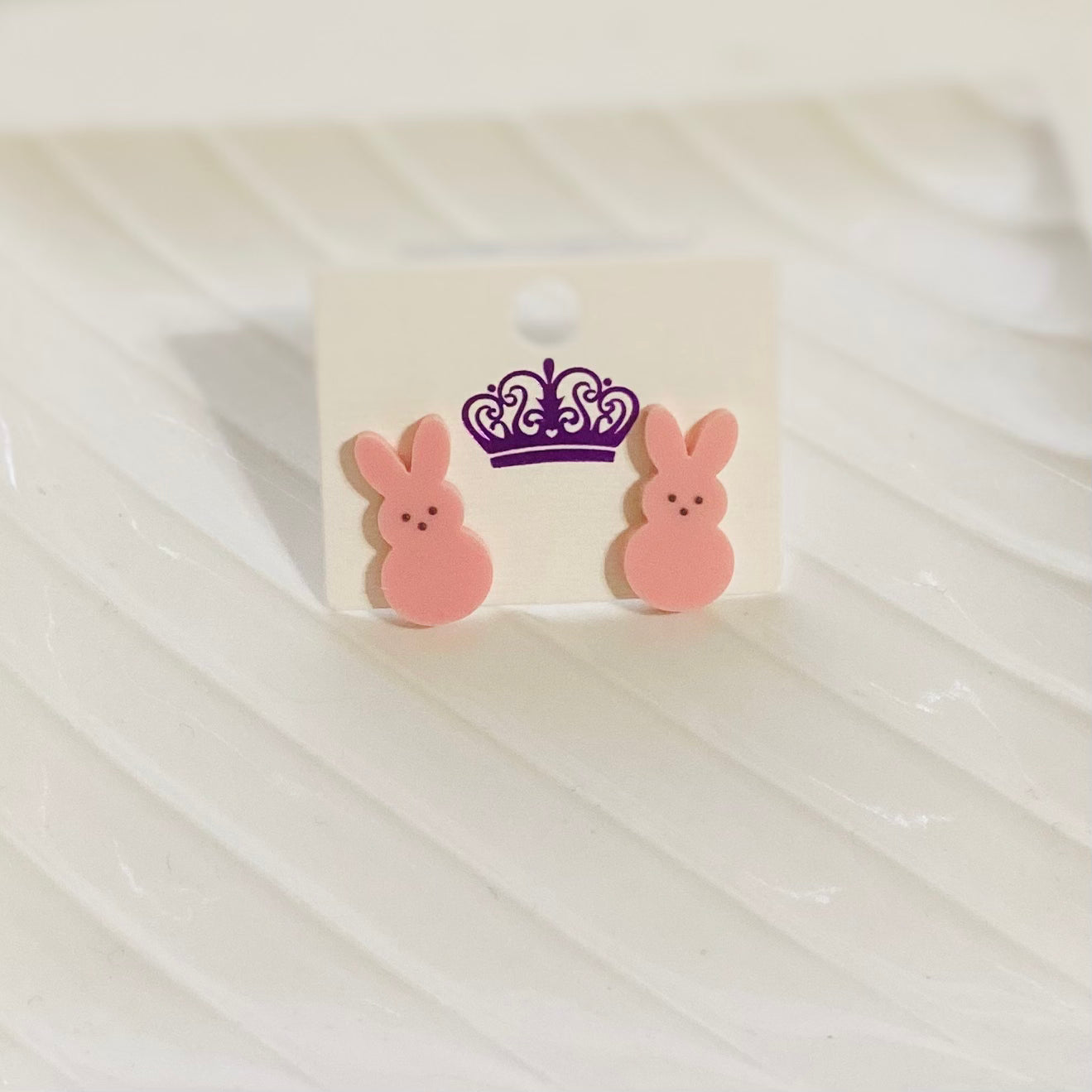 Pink Bunny Stud Earrings