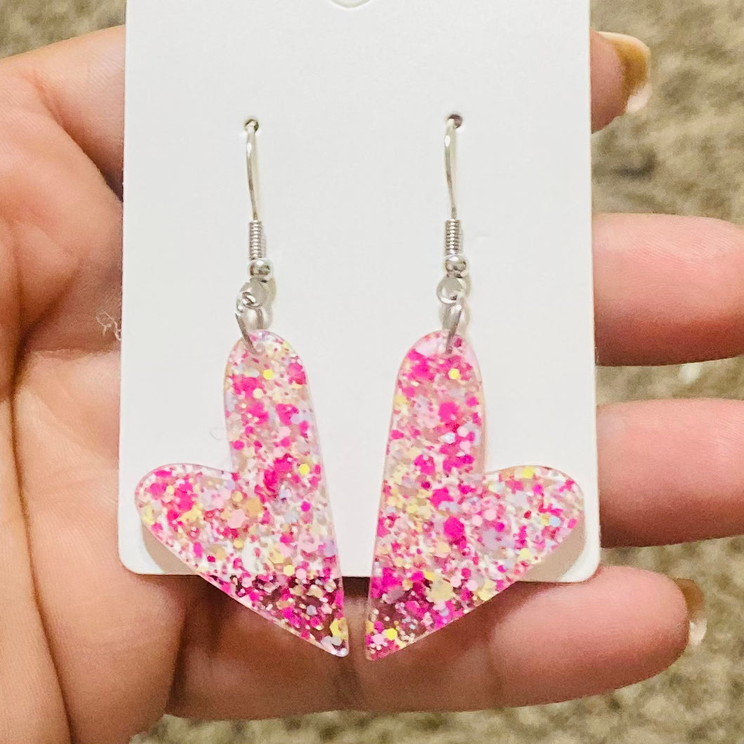 Confetti Heart Earrings