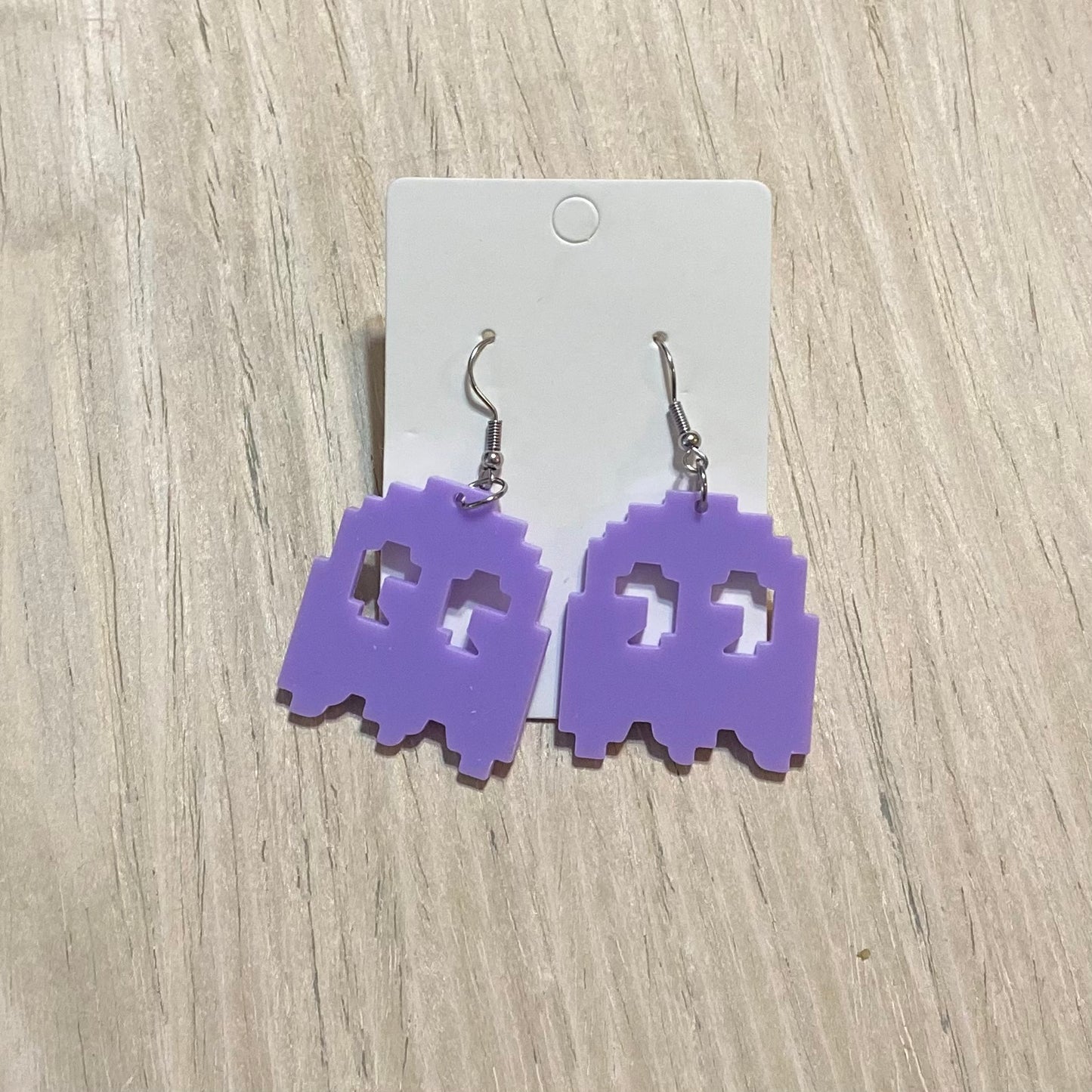 Purple Ghost Earrings