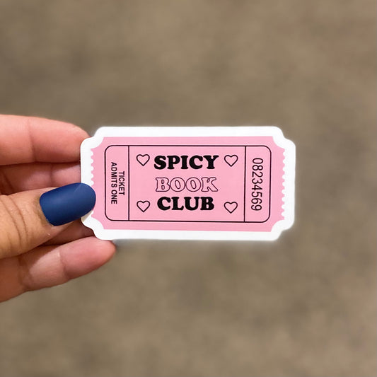 Spicy Book Club 3" Sticker