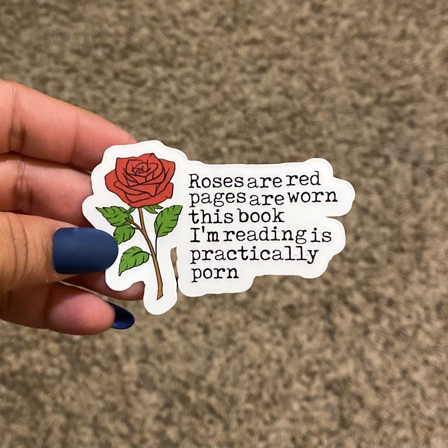 Roses are Red 3" Sticker