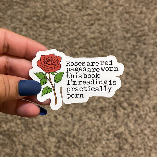 Roses are Red 3" Sticker