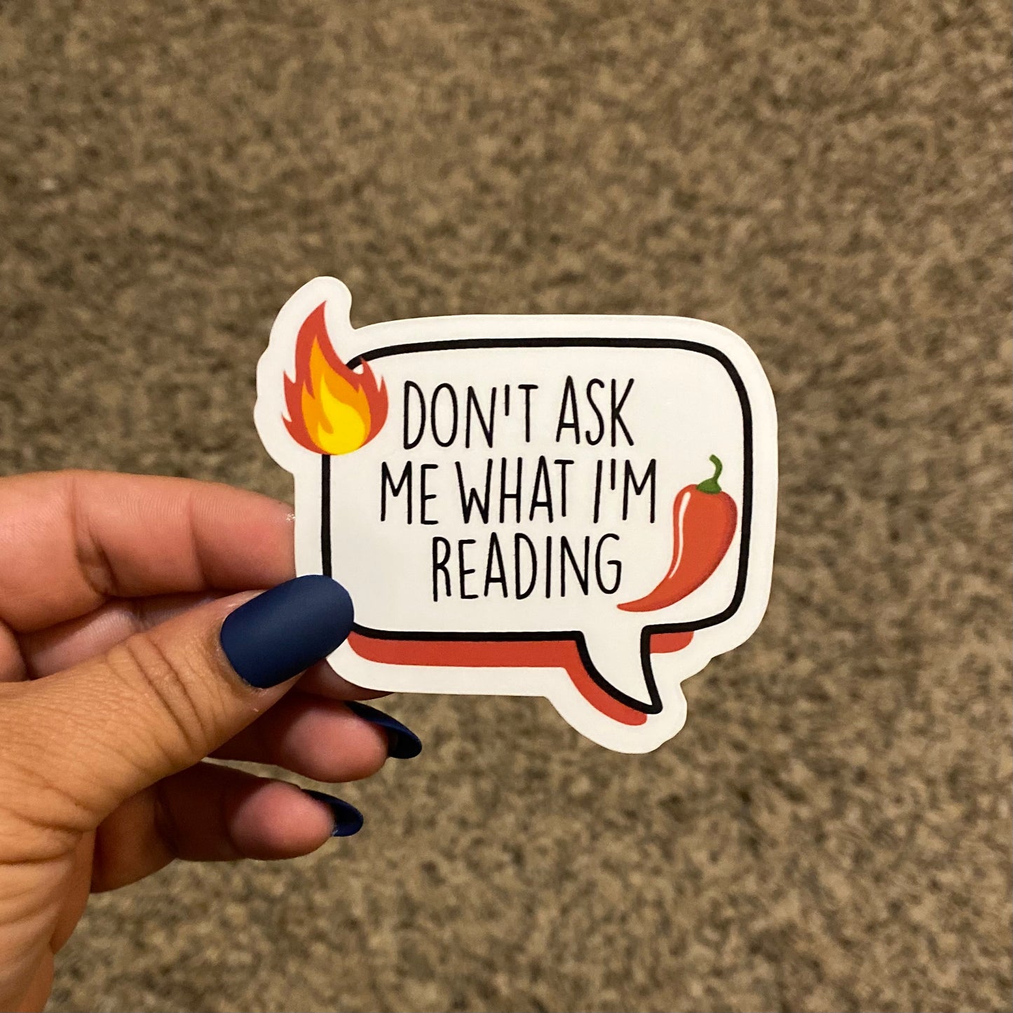 Don't Ask Reading 3" Sticker