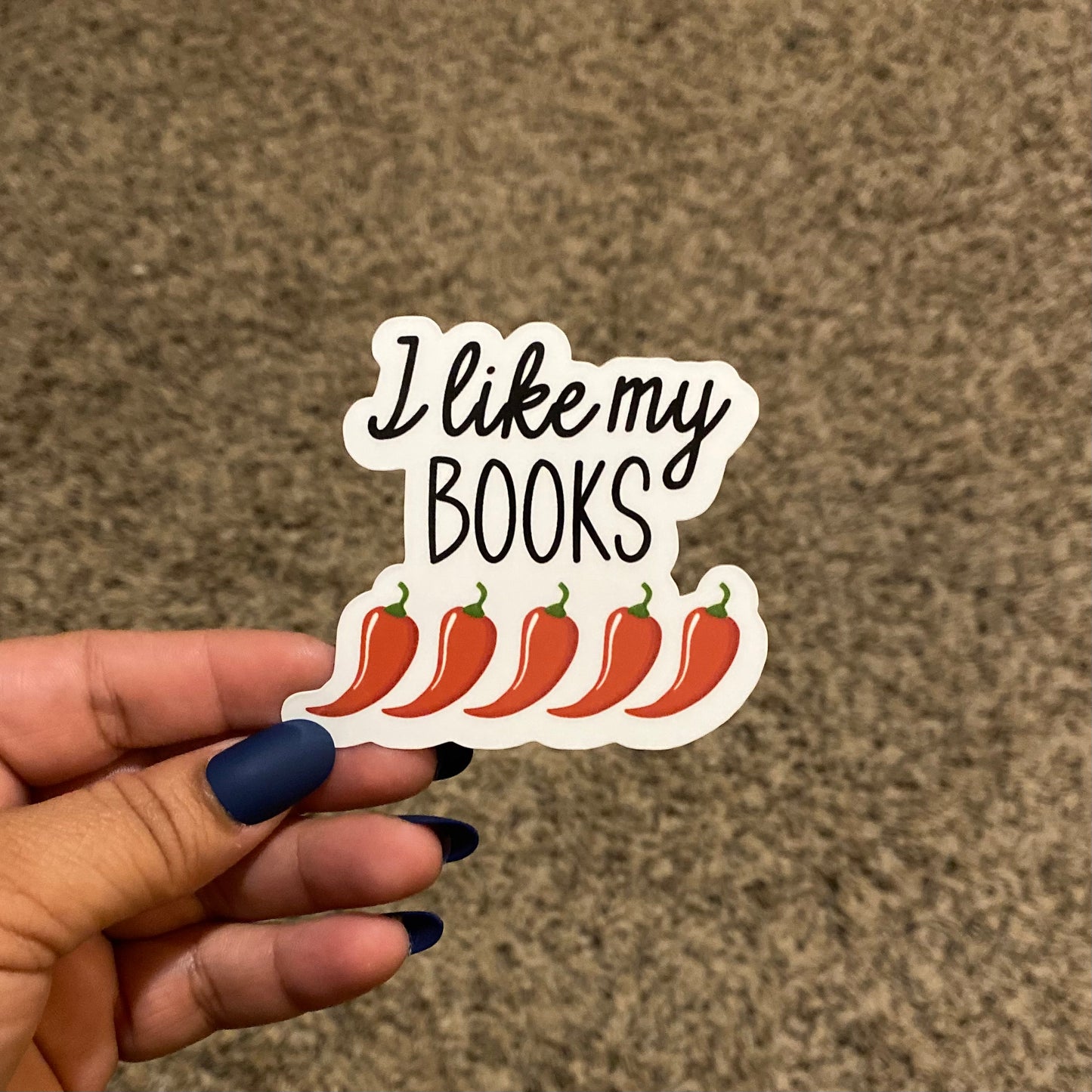 I like my BOOKS 3" Sticker
