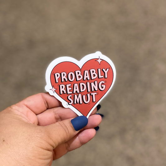Prob Reading Smut Heart 3" Sticker