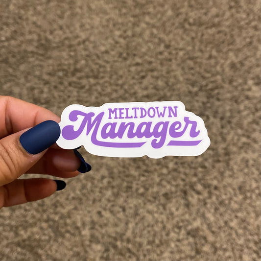 Meltdown Manager 3" Sticker
