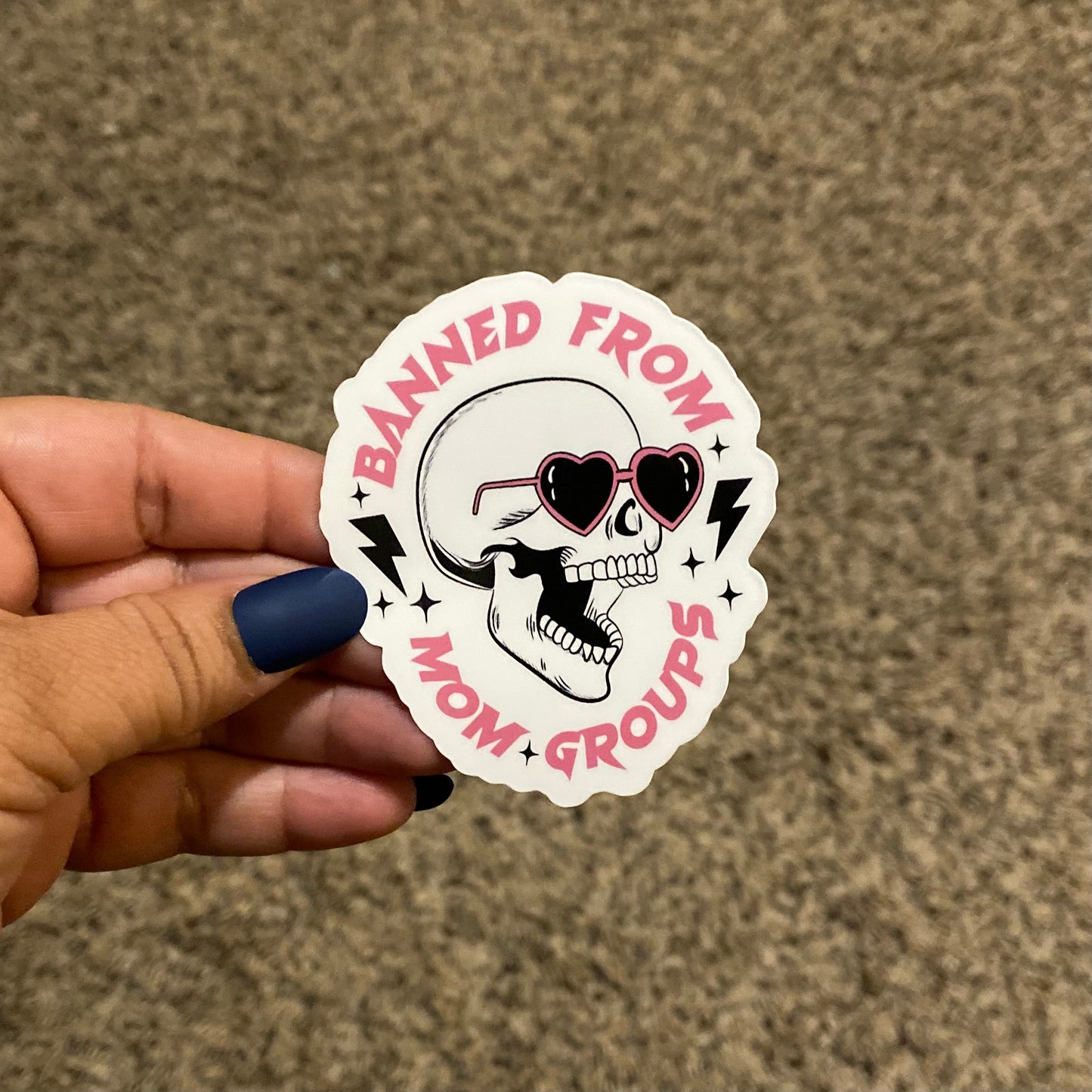 Banned Mom 3" Sticker