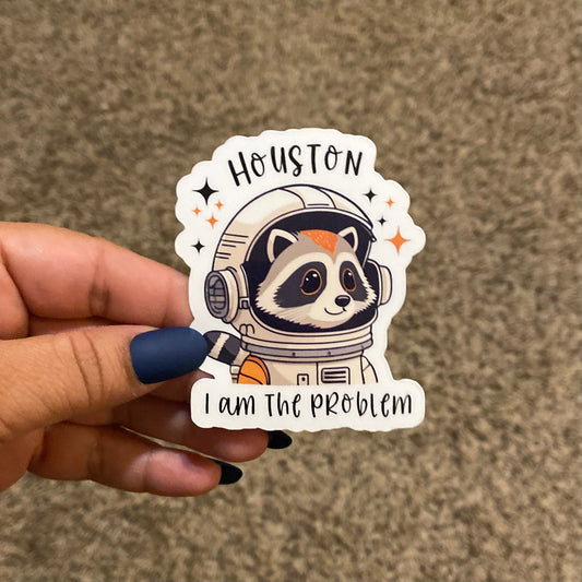 Houston Raccoon 3" Sticker