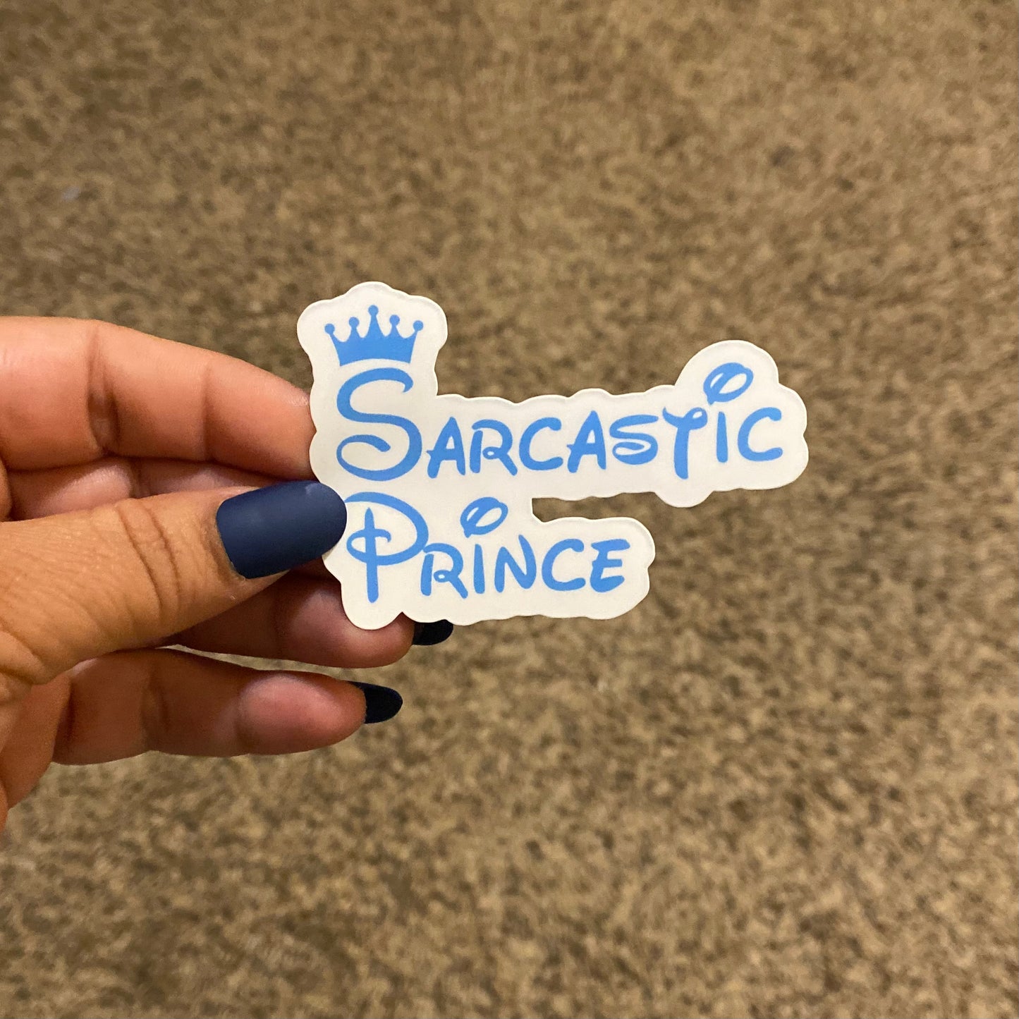 Sarcastic Prince 3" Sticker