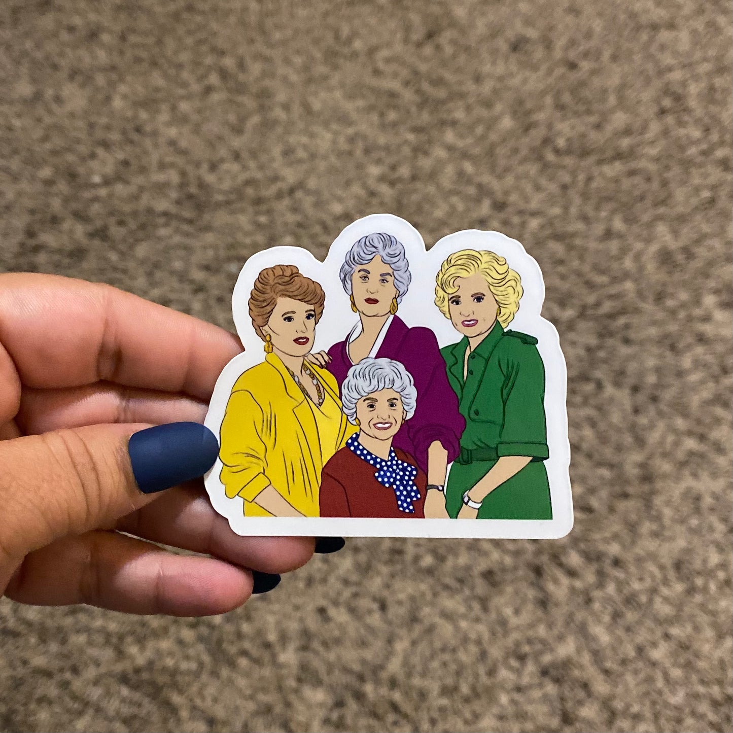 Family Portrait 3" Sticker