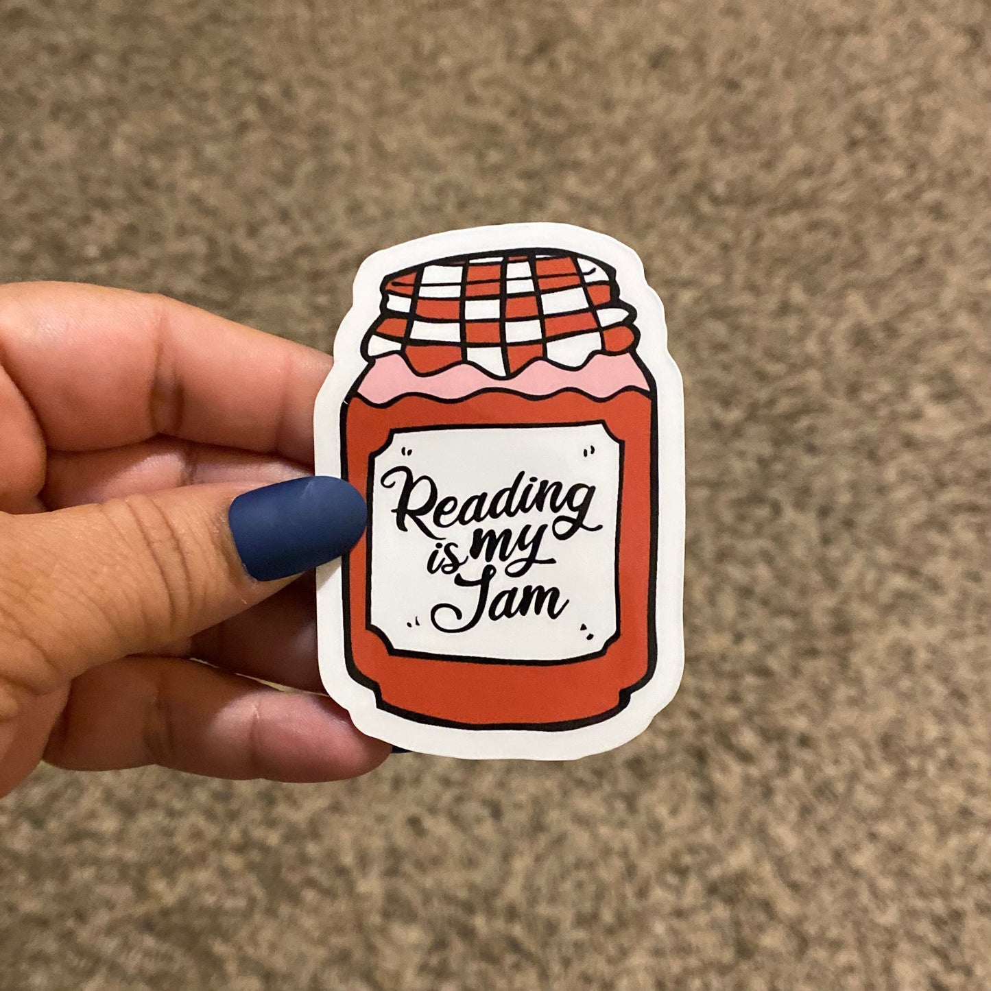 Reading Is My Jam 3" Sticker