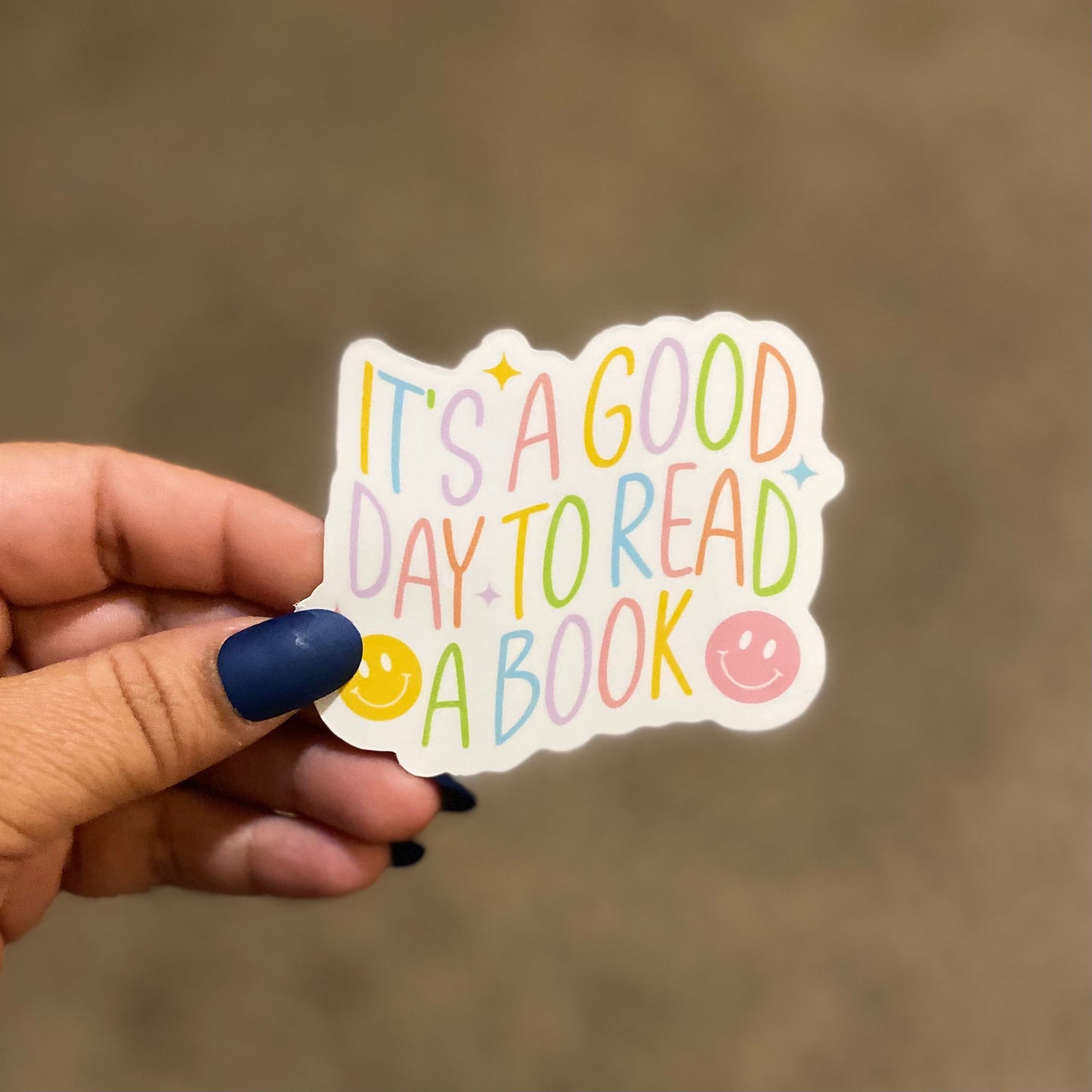 Good Day to Read A Book 3" Sticker