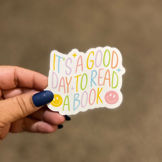 Good Day to Read A Book 3" Sticker