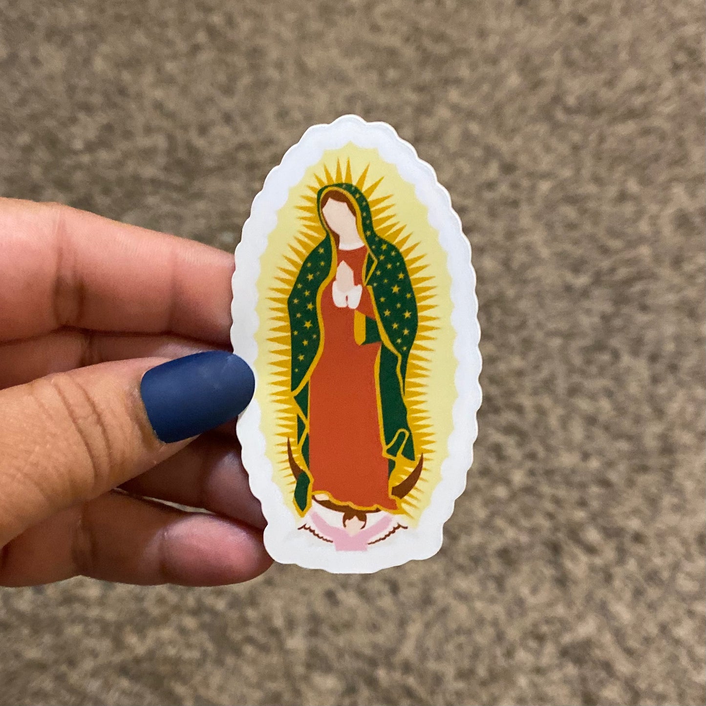 Virgen de Guadalupe 3" Sticker
