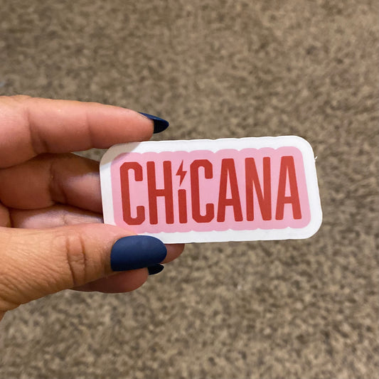 Pink Chicana 3" Sticker