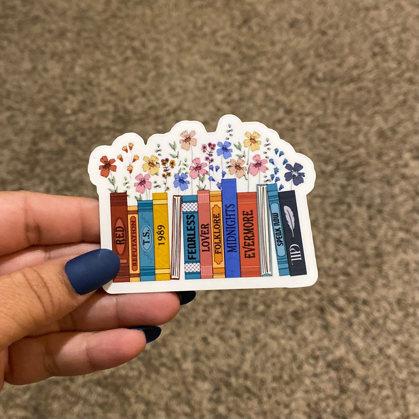 Flower Book of Eras 3" Sticker