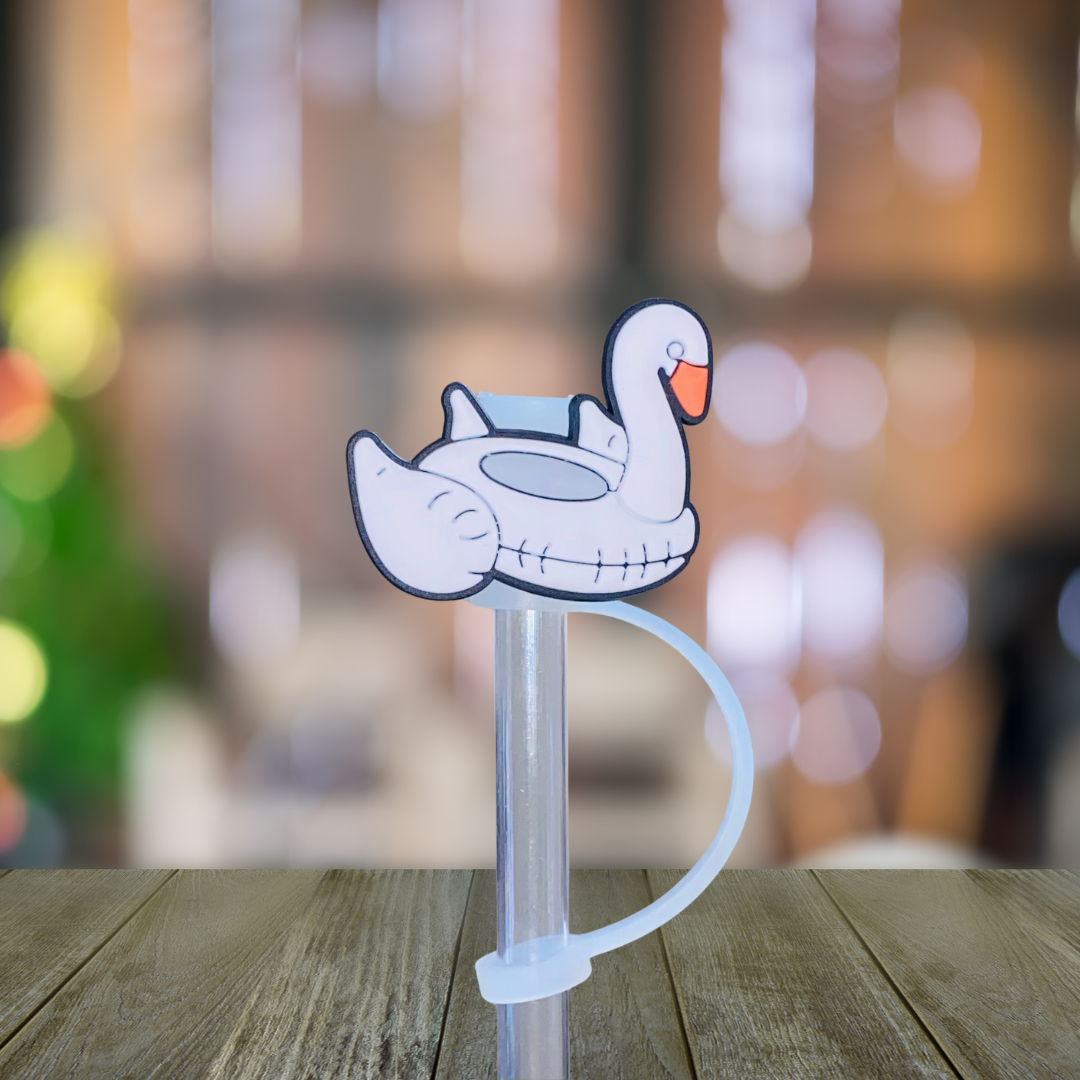 Swan Float Straw Topper